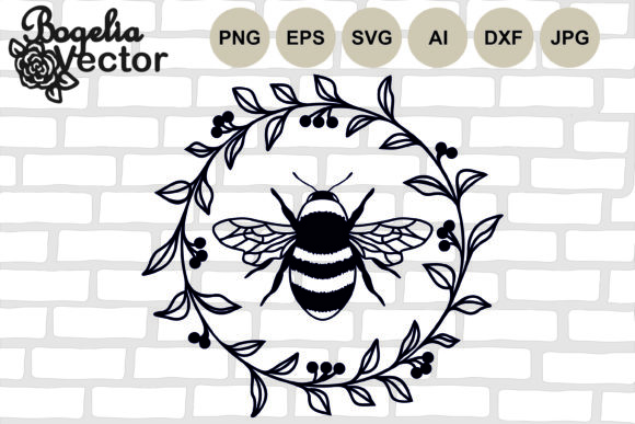Bee with Wreath Frame