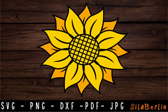 Cute Sunflower SVG, Sunflower Clipart