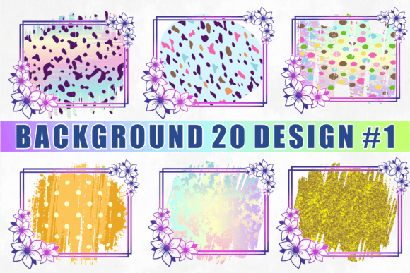 Floral Frame SVG Bundle, Background PNG