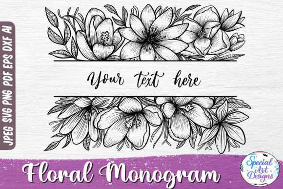 Floral Frame SVG Floral Border SVG