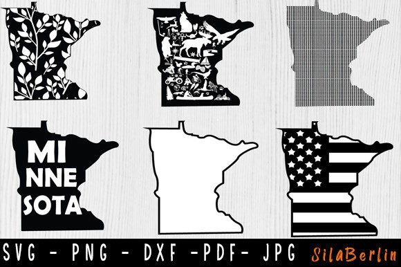 Floral Minnesota State SVG