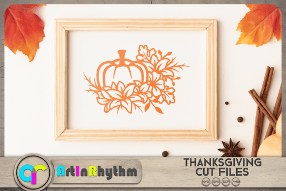 Floral Pumpkin SVG Happy Thanksgiving