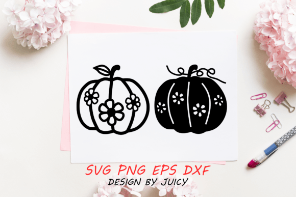 Floral Pumpkins SVG Bundle