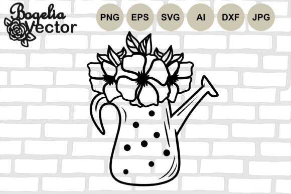 Floral Watering Can