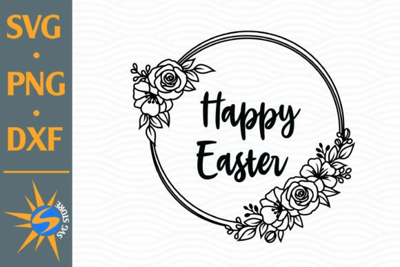 Happy Easter Circle Floral