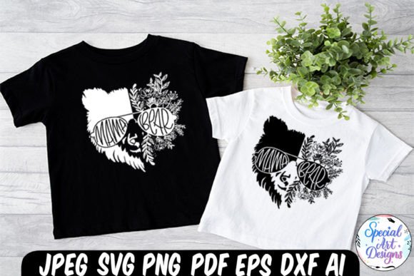 Mama Bear SVG Floral Mama Bear