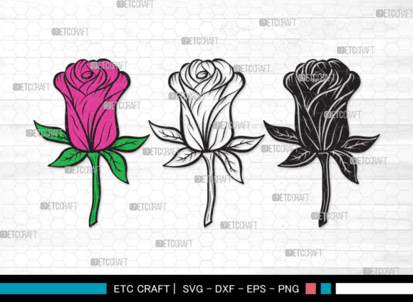 Rose Flower SVG Cut Flower Svg Flora