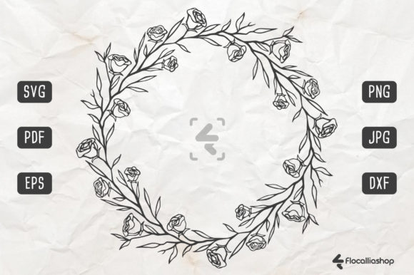 Wreath Floral Frame
